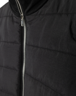 Puffed Front and Knit Sleeves Jacket