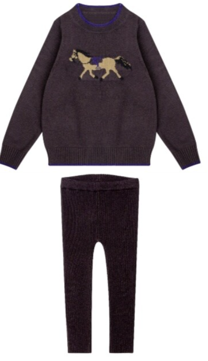 Horse Knit Sweater Set