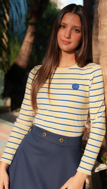 Luna Mae Ella Stripe Tee