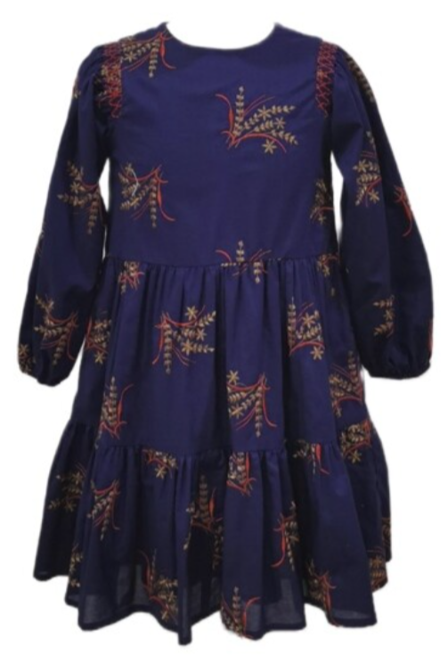 embroidered floral dress