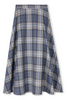 Plaid Flare Skirt