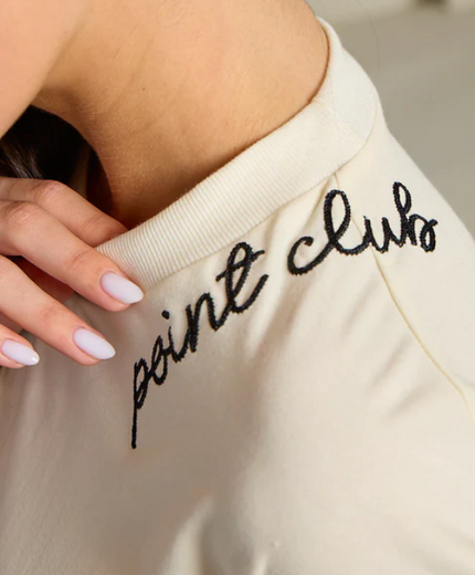 Point Embroidered Tee