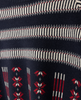 Geometric Print Ruffle Sweater
