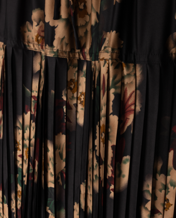 Danube Silk Print Skirt