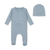 Script Cotton Footie W Beanie