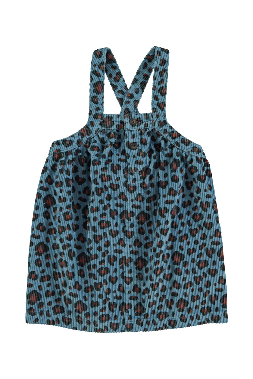 Blue Animal Print Dress