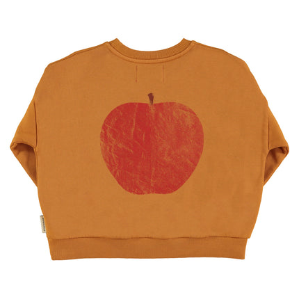 Camel Sweatshirt with apples farm print