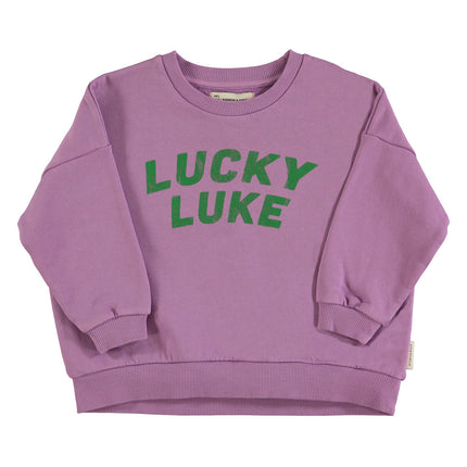 Mauve Sweatshirt w lucky luke print