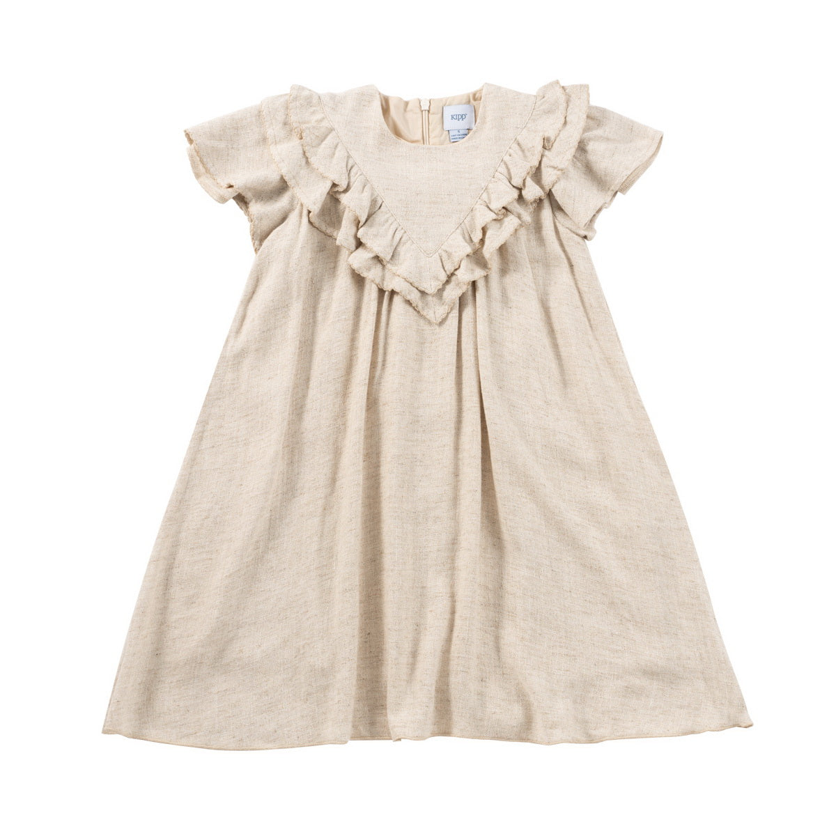 Linen Ruffle Dress