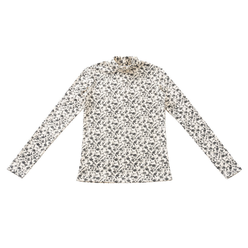 Crinkle Floral Jumper + Turtle Neck