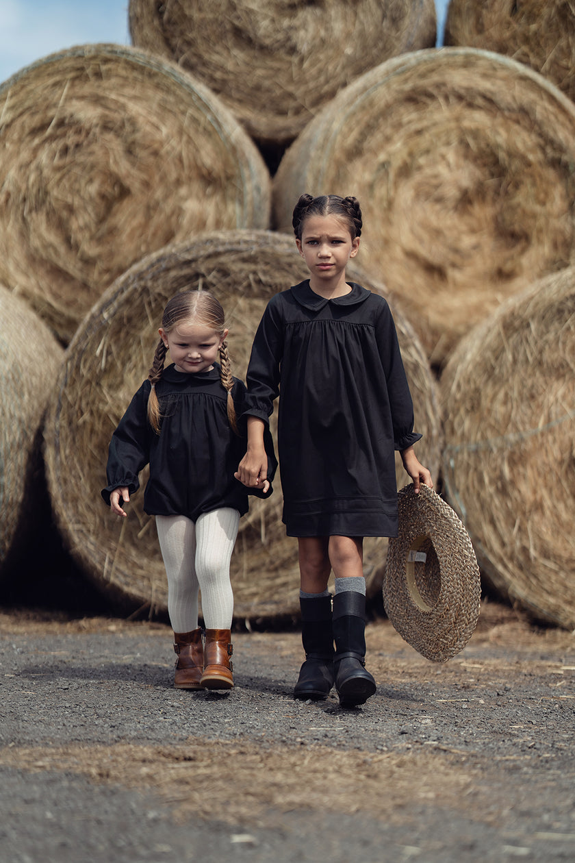 Babydoll Trim Collar Dress