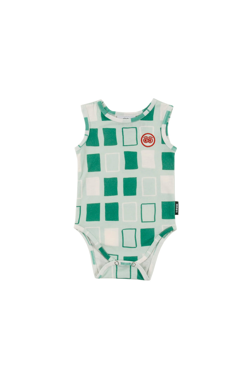 Loud Green Abstract Baby Romper