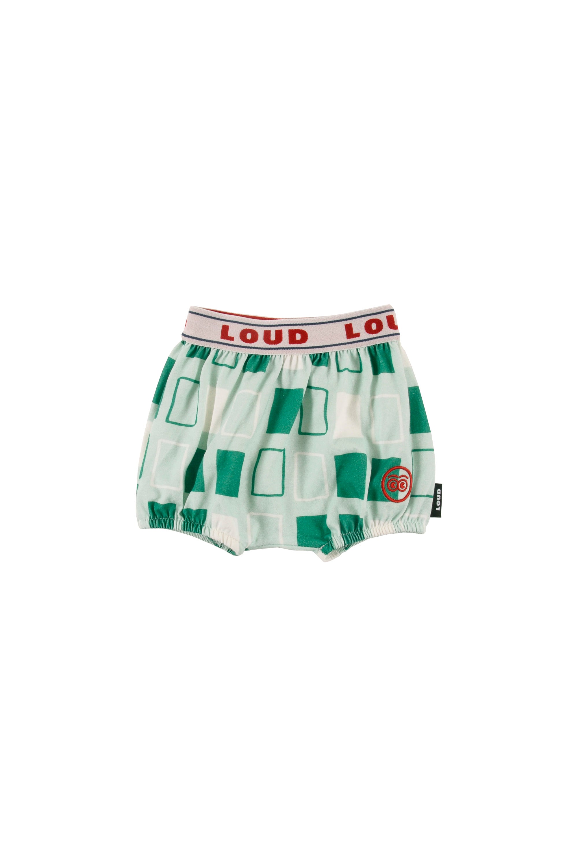 Loud Green Abstract Baby Bloomers