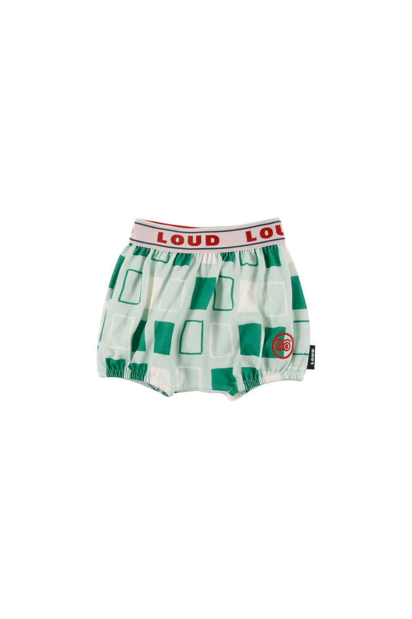 Loud Green Abstract Baby Bloomers