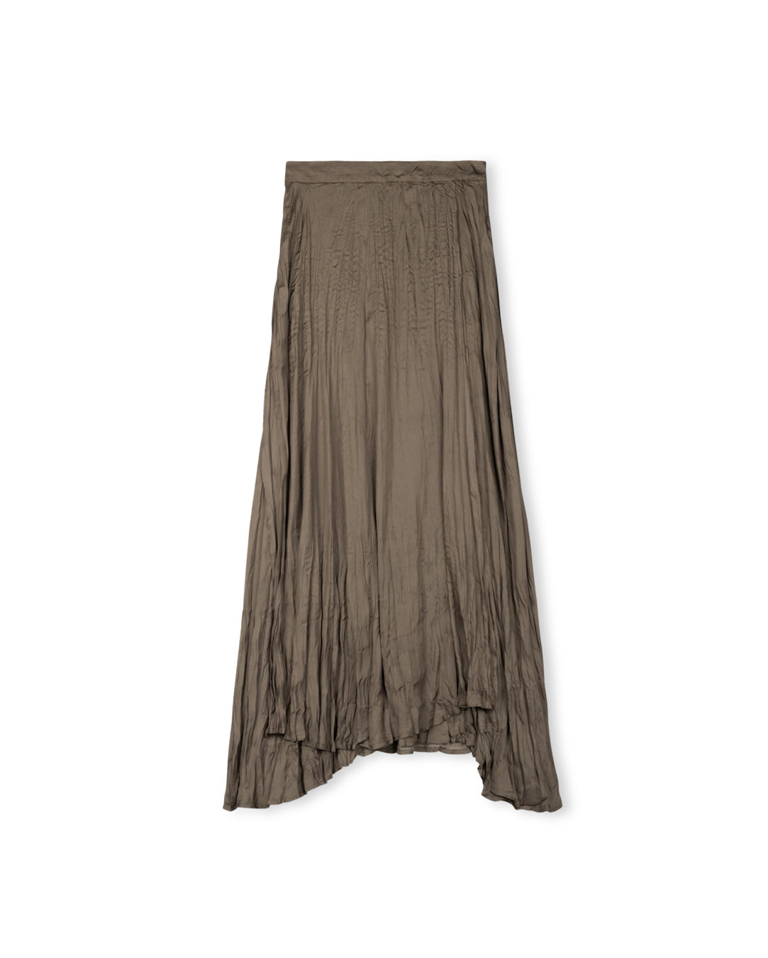 Wrinkle Asymmetrical Skirt