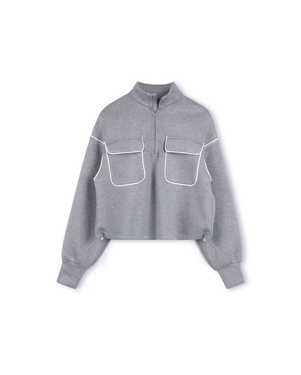 Scuba Pipped Detailed Sweatshirt