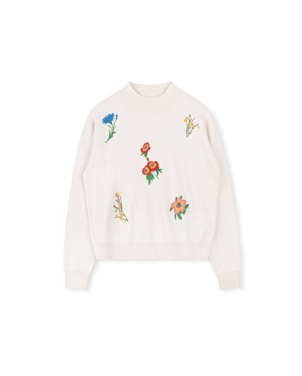 Manor Flower Turtleneck