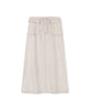 Toggle Denim Maxi Skirt