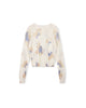 Floral Print Crew Neck Sweater
