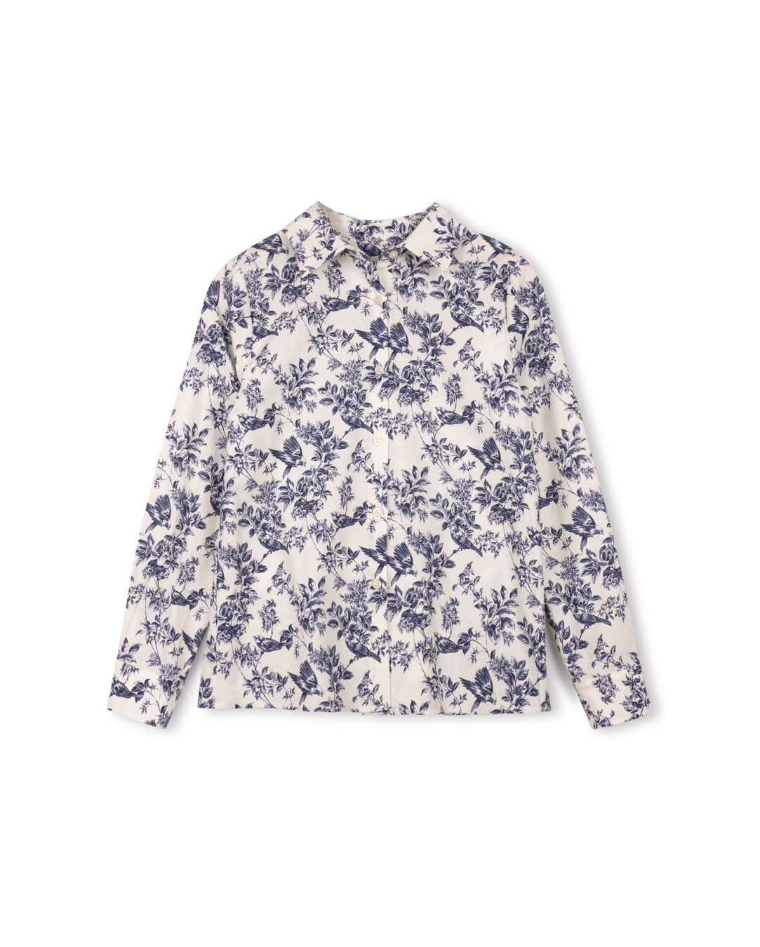 Printed Linen Blouse