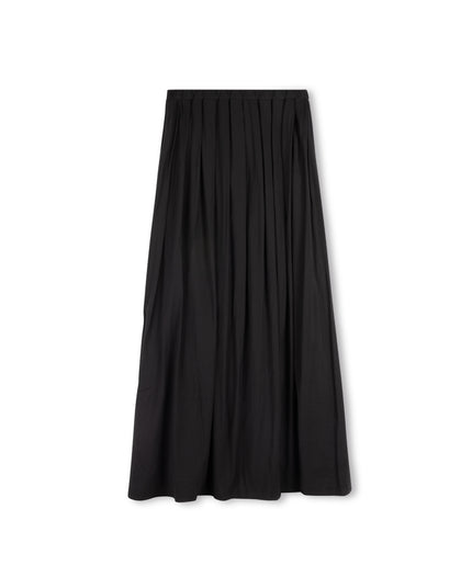 Pleated Elastic Waste Skirt