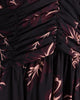 Printed Piped Sash Waisted Dress