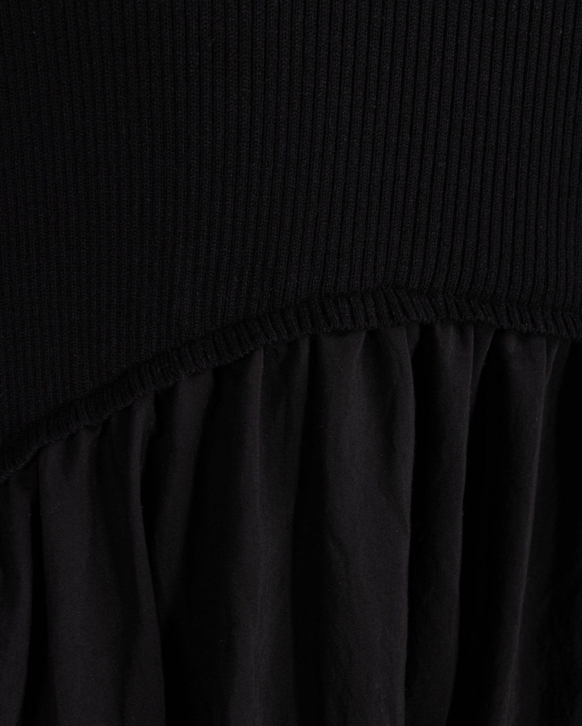 Knit and Taffeta Dress