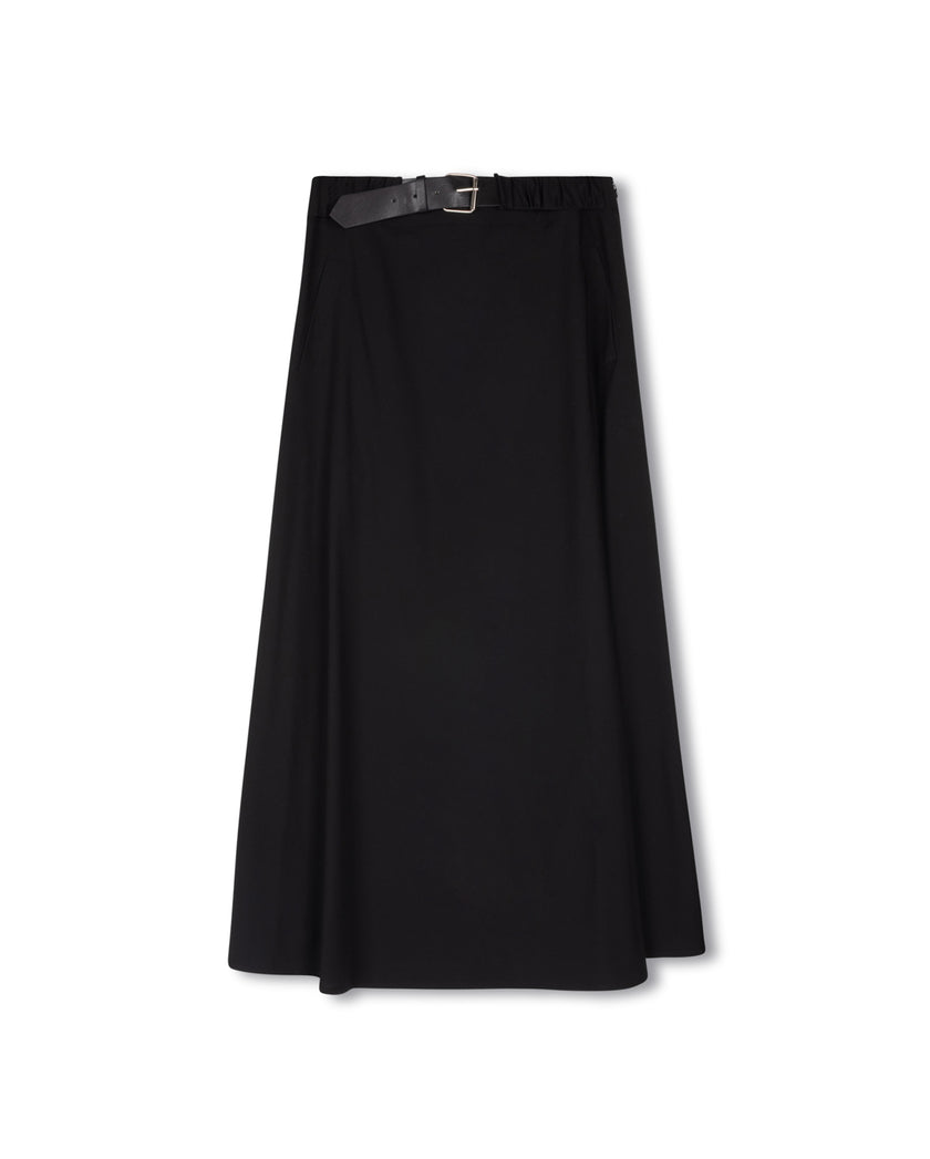 Elastic Belt Waisted Skirt