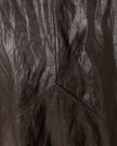Creased Effect Leather Skirt