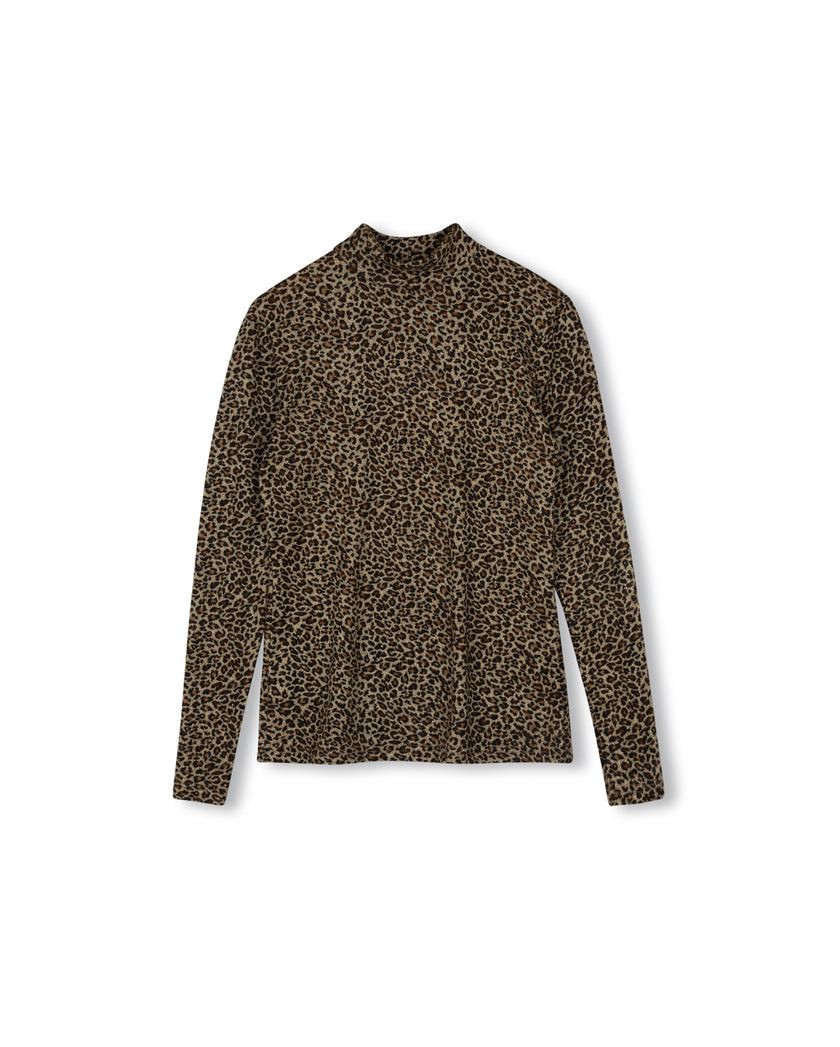 Leopard Turtleneck