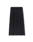 Fly Front Wool A-Line Skirt
