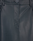 Alhama Leather Straight Maxi Skirt