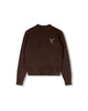 Flower Embroidered Crew Neck