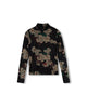 Danube Floral Mesh Turtleneck