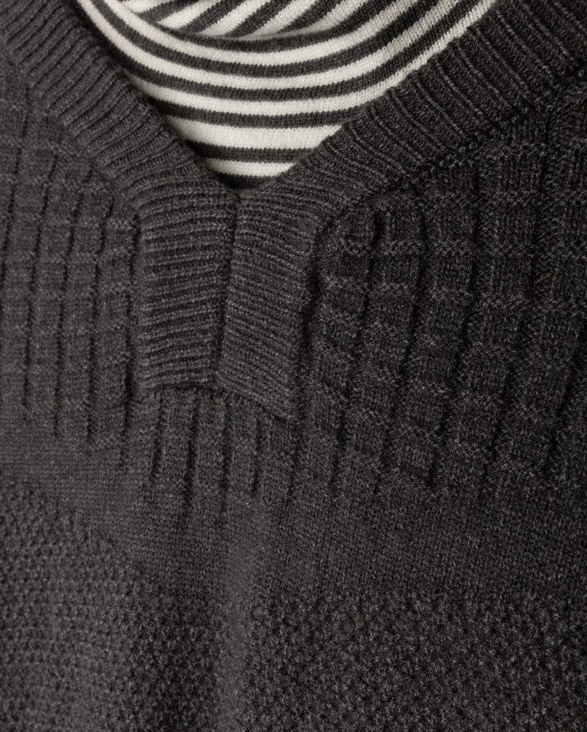 Open Neck Sweater With Turtleneck