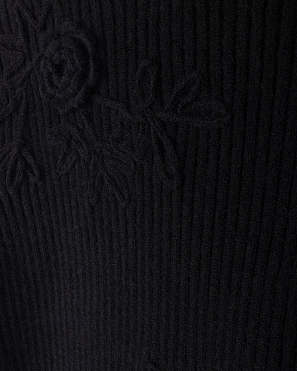 Embroidered Turtleneck Sweater