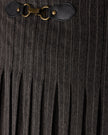 Buckle Detailed Pleated Maxi Skirt