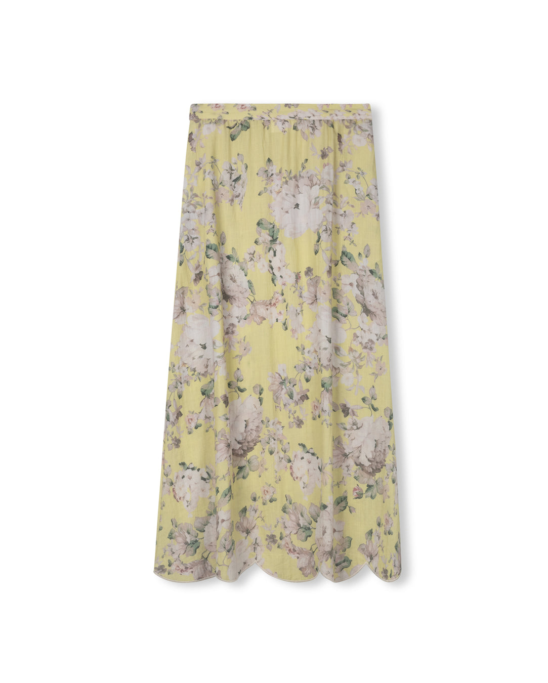 Nostalgia Kal Floral Linen Skirt
