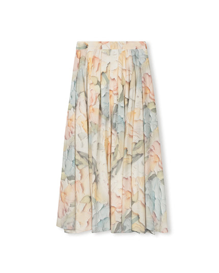 Georgette Flairy Floral Skirt