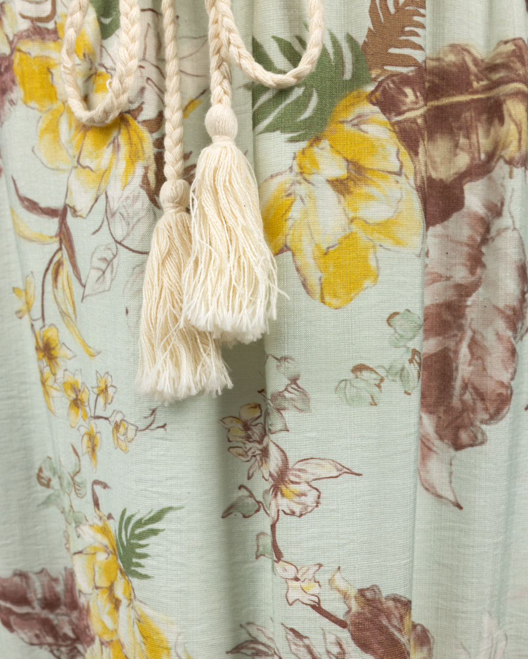 Georgette Floral Print Draw String Dress