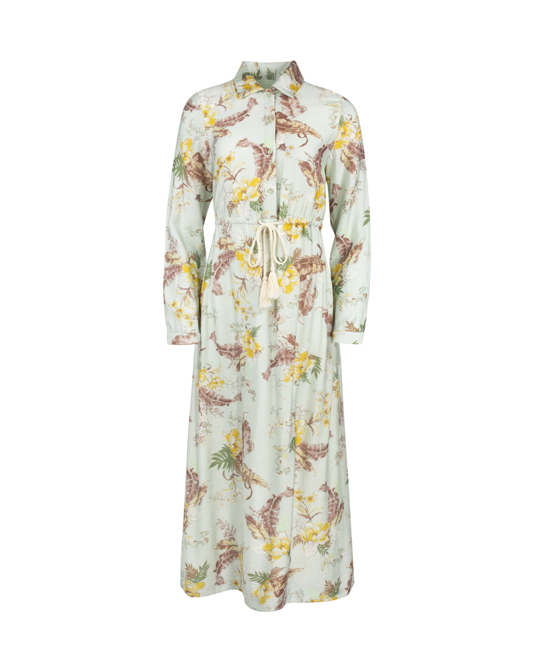 Georgette Floral Print Draw String Dress