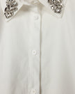 Portrait Crystal Detailed Blouse