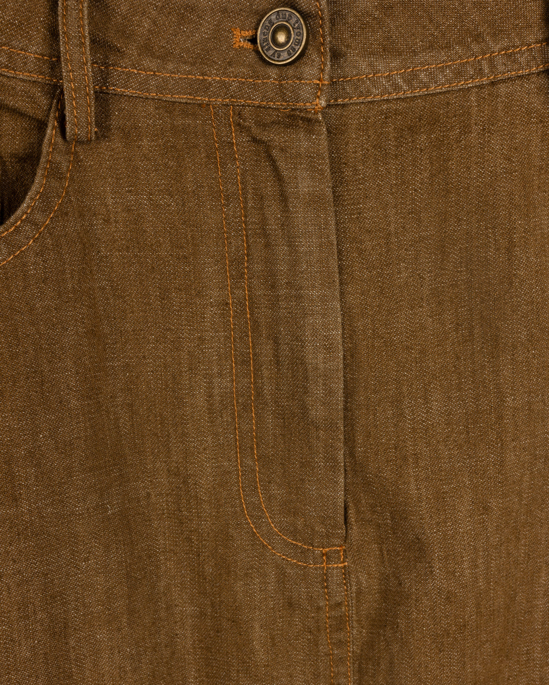 Slate Straight Denim Skirt