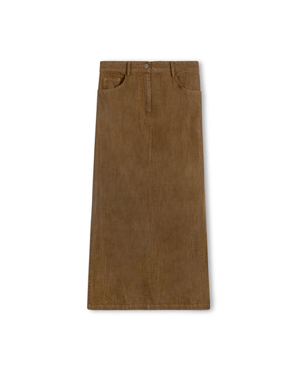 Slate Straight Denim Skirt