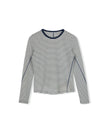 Striped Seam Detailed Tee