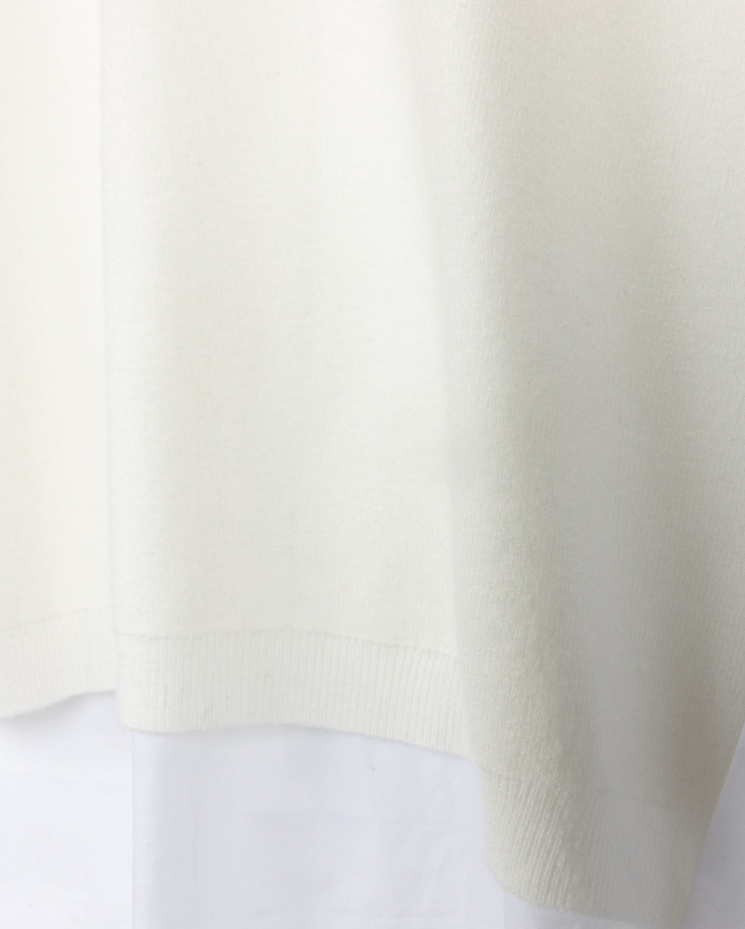 Shift Puff Sleeve Knit and Poplin Top