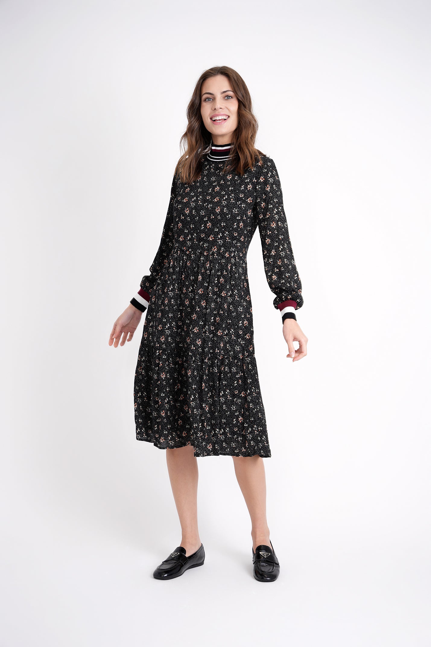 Floral Printed Tiered Dress