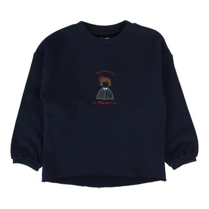 Plaid Detail Boys Sweatshirt