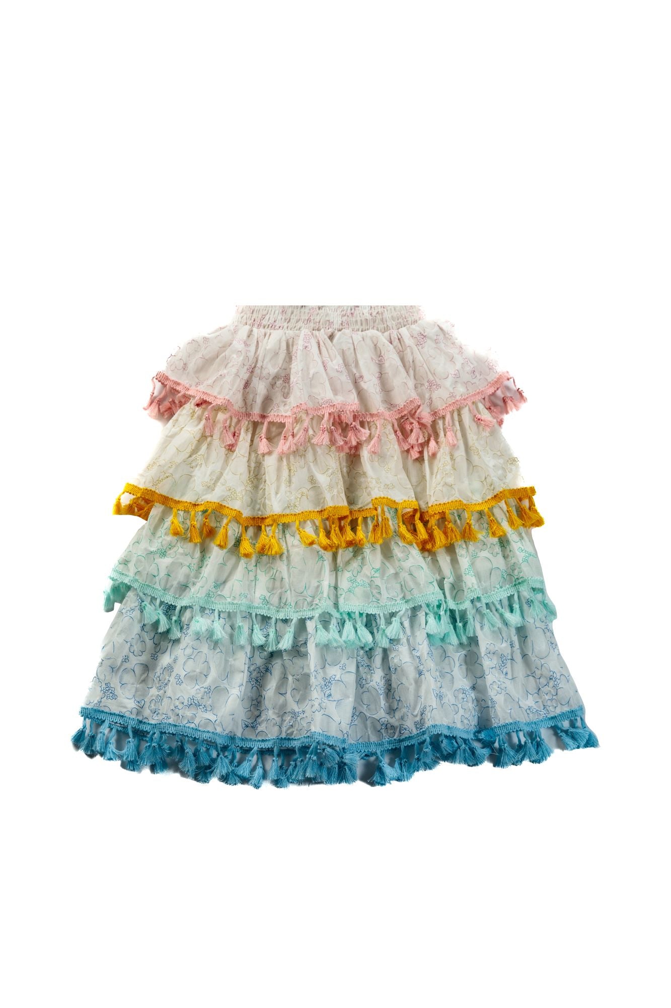 Tiered Tassel Skirt