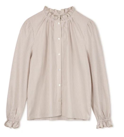 Point Ruffle Blouse